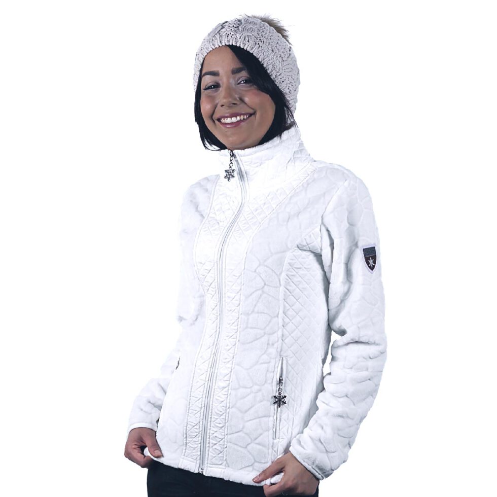 vêtement polaire femme vienne blanc angele-sportswear