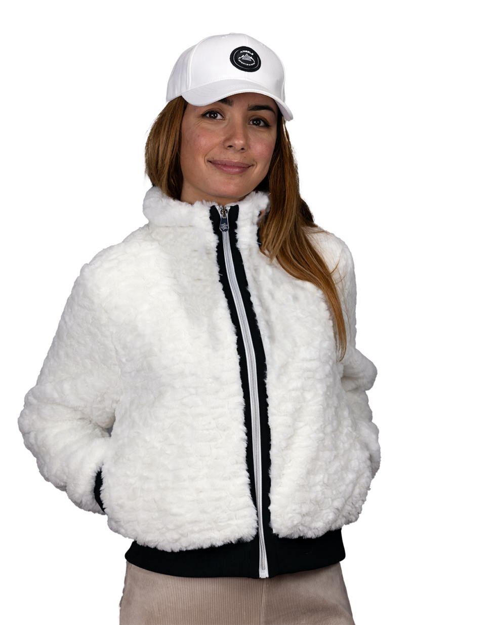 veste fausse fourrure claudia f2 angele sportswear